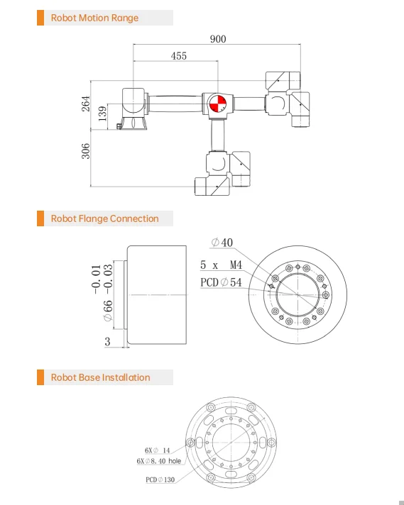 SZGH-BC900-B-6 روبوت تعاوني (كوبوت) — التفاصيل الفنية 2