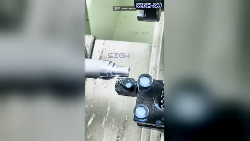 تشغيل القضبان بسرعة عالية بقاطع طائر على مخرطة CNC من SZGH