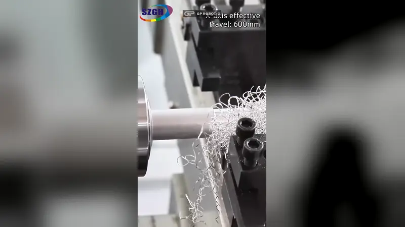 مخرطة CNC ثنائية المحاور SZGH-36J – قطع لوالب دقيقة على القضبان القصيرة