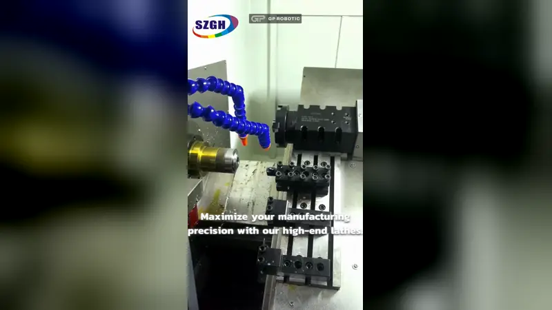 مخرطة CNC بسرير مائل SZGH-36J – تشغيل الأشكال السداسية والمربعة بقاطع طائر