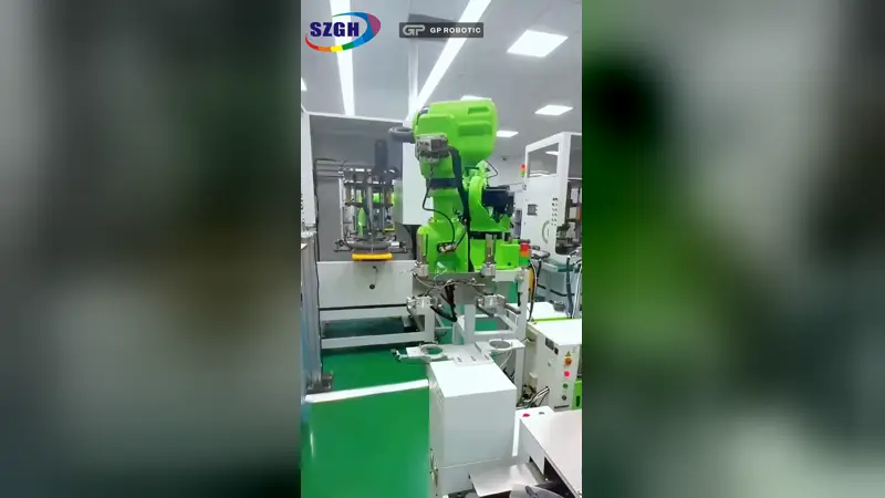 تغذية عدة آلات بروبوت SZGH سداسي المحاور – التحميل والتفريغ على خط الإنتاج