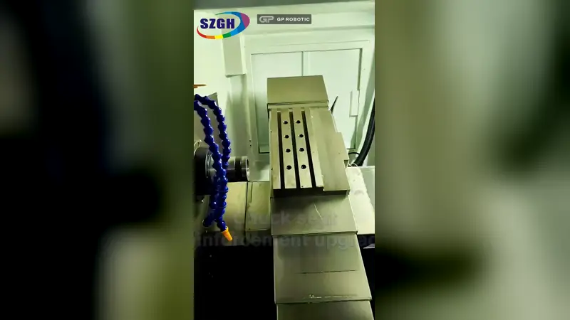 مخرطة CNC ثنائية المحاور SZGH-36J – تفاصيل الهيكل وحامل الظرف وفتحة التغذية