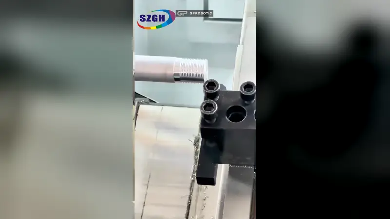 قطع اللوالب وخراطة المعادن على مخرطة CNC ثلاثية المحاور XZC – SZGH