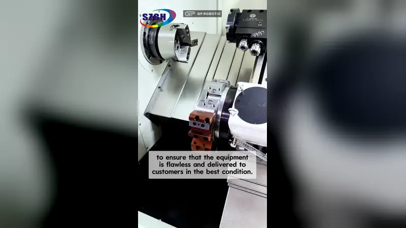 مخرطة CNC من SZGH – اختبار النظام والإعدادات قبل التسليم